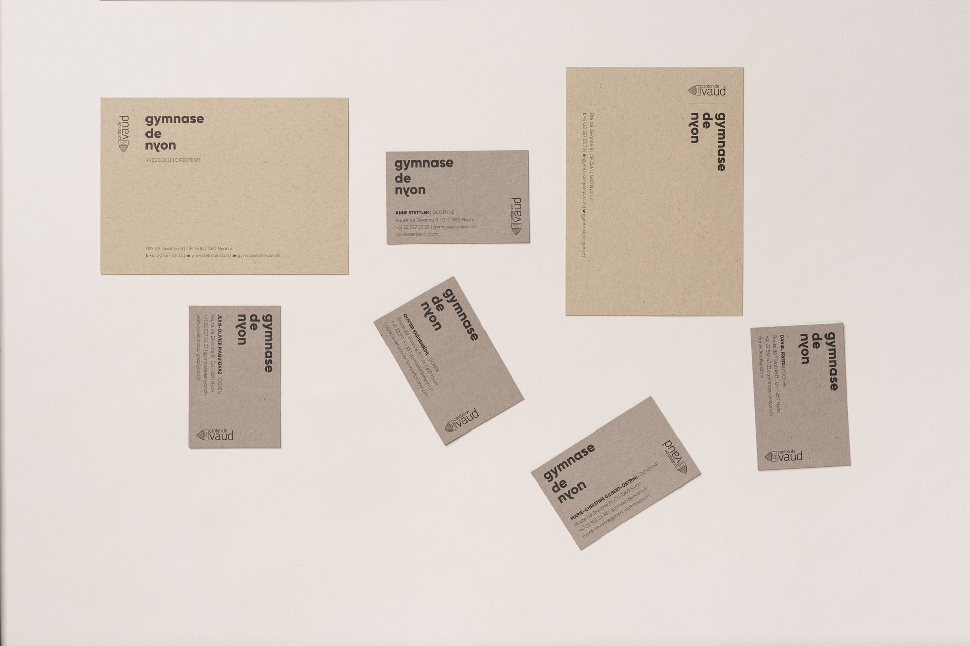 Logo et dentité visuelle pour le Gymnase de Nyon