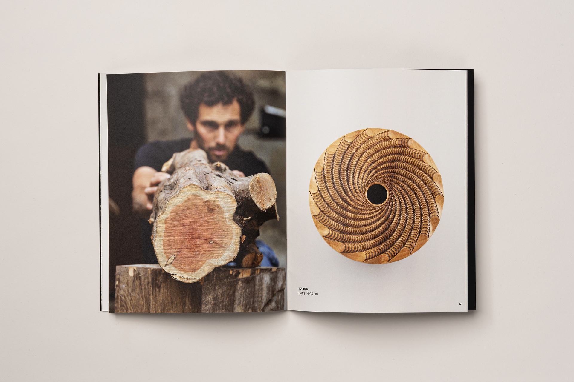 Présentation du travail de Jérôme Blanc, tourneur sur bois