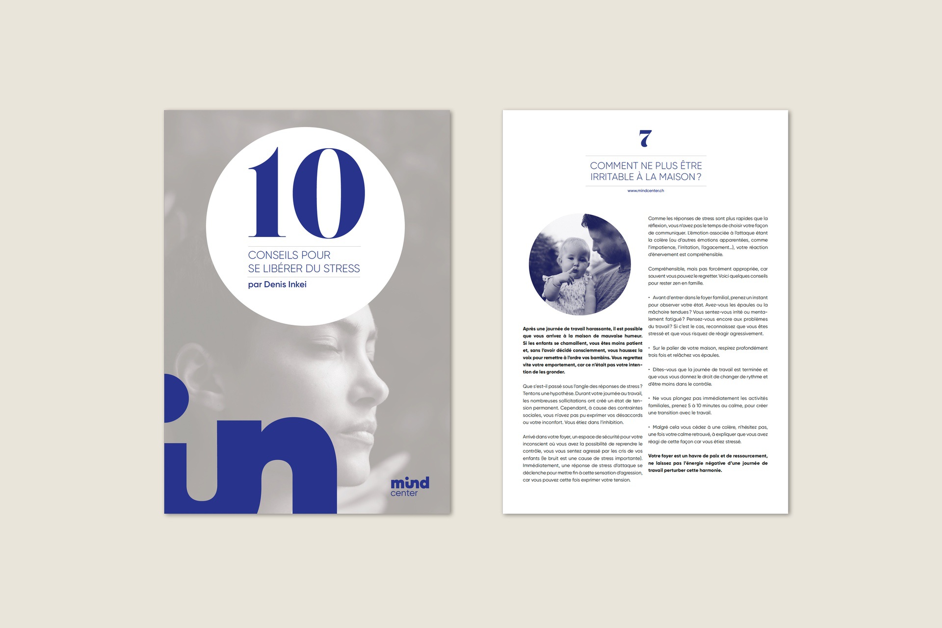 Conception d'une brochure pour Mind Center